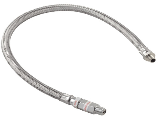 CE Miękkie części sprężarki powietrza Wąż w oplocie stalowym 1/8 ”z zaworami zwrotnymi