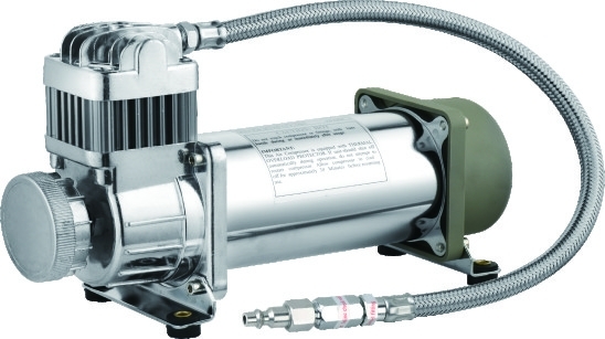 Silver Steel Air Lift Suspension Compressor System IP67 Odporny na wilgoć do samochodu