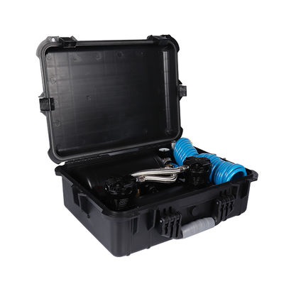 Kompresor zawieszenia powietrza samochodowego podwójny cylinder do nadmuchu opon samochodowych z plastikowym pudełkiem