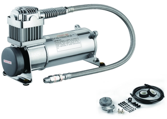 Pojedyncza sprężarka z zawieszeniem pneumatycznym 150psi 12V 1/4 "Heavy Duty Silver