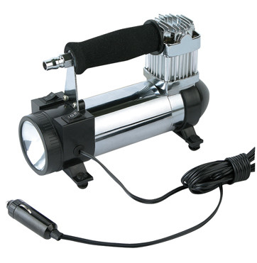 12v czarne chromowane metalowe zestawy sprężarek samochodowych 3 w 1 do samochodów