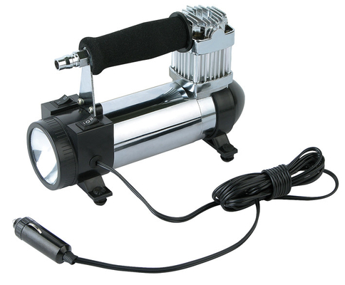 12v czarne chromowane metalowe zestawy sprężarek samochodowych 3 w 1 do samochodów