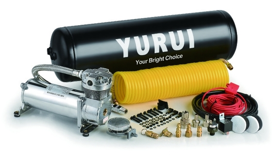 Dobra cena. Dc 12v Chrome Car Air Suspension Compressor System Kit Offroad dla ciężarówki z zbiornikiem w Internecie