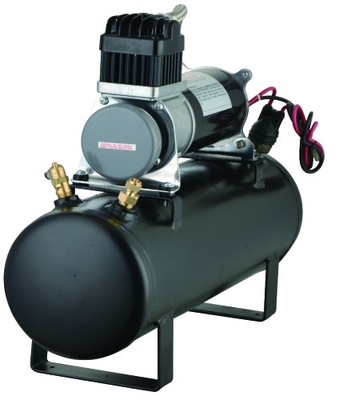 Zestawy źródła powietrza 12V 150PSI Pokładowe systemy powietrzne Zbiorniki 1,5 galona Czarny metal do szybkiej inflacji
