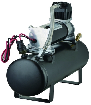Zestawy źródła powietrza 12V 150PSI Pokładowe systemy powietrzne Zbiorniki 1,5 galona Czarny metal do szybkiej inflacji