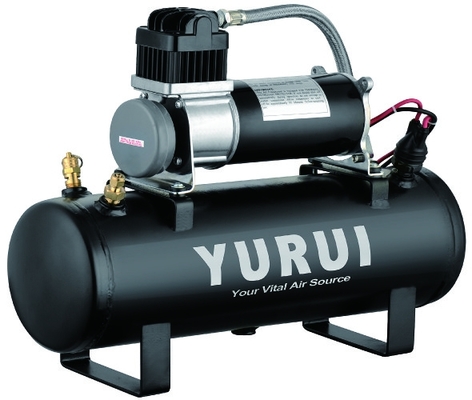 Zestawy źródła powietrza 12V 150PSI Pokładowe systemy powietrzne Zbiorniki 1,5 galona Czarny metal do szybkiej inflacji