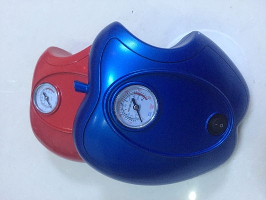 Apple Shape Car DC12V Pompa powietrza samochodowego Plastikowa szybka inflacja, kolor niebieski / czerwony