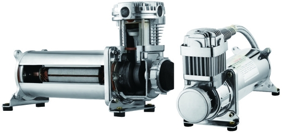 Silver Steel Air Lift Suspension Compressor System IP67 Odporny na wilgoć do samochodu