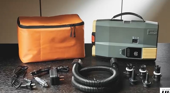 AC110-220V elektryczna cyfrowa pompa sup DC 12V z baterią litową do nadmuchu deski wiosłowej