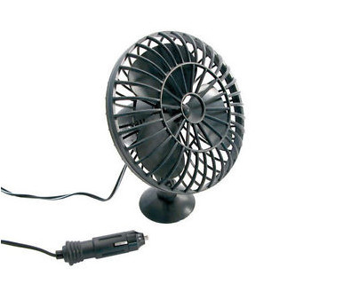 Mini czarne plastikowe wentylatory samochodowe Dc 12v Przenośne 4 cale z adsorpcją