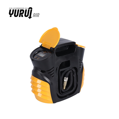 DC12V Przenośny mini pompa powietrza samochodowa LED światło z cyfrowym miernikiem