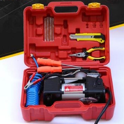 Silver Vehicle Air Compressors Przenośne elektryczne sprężarki powietrza 12v do samochodów ciężarowych