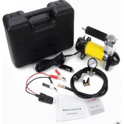 Żółta wysokowydajna sprężarka powietrza 12v Shock Three In One Shock Air Compressor