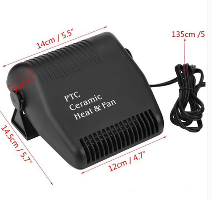 150w 12v Mini przenośne grzejniki samochodowe Elektryczny kolor czarny Długa żywotność