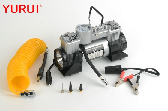 Dobra cena. Truck Mini Tire Air Pump 12 V DC Srebrny Czarny Kolor 180 W Ze Światłem w Internecie