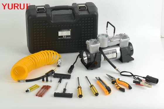 12v 180w 150psi Przenośna metalowa pompa do opon samochodowych ze światłem