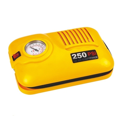 Sprężarka samochodowa 250psi z tworzywa sztucznego, kompresor samochodowy 2 w 1 Dc 12v