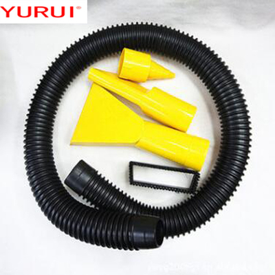 Żółty przenośny odkurzacz ABS DC12v do samochodów z elastycznym odkurzaczem na mokro i sucho