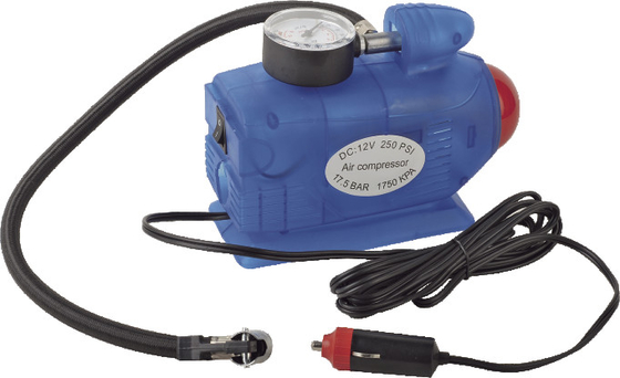 Dobra cena. Blue Rocket Shape 3 In1 Lamp Pressure Mesure Sprężarka powietrza samochodowego Szybka inflacja 12V w Internecie