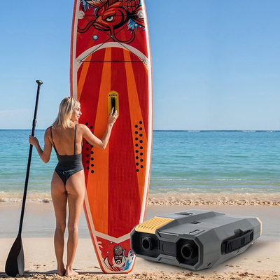 Pojemność akumulatora 5000mAH SUP Elektryczna pompa do nadmuchowego doków kajak Paddle Board 20PSI 12V/110-240V