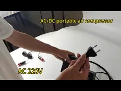 AC110-230V/DC12V Zmienna prąd Kompresor powietrza w oponach samochodowych z dyszą